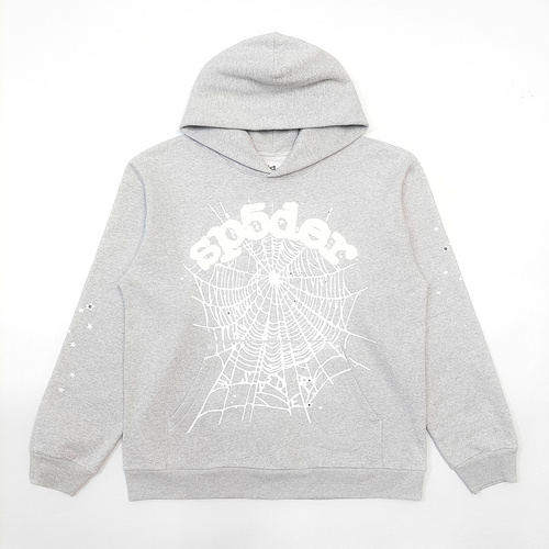Sp5der OG Web Hoodie Heather Grey