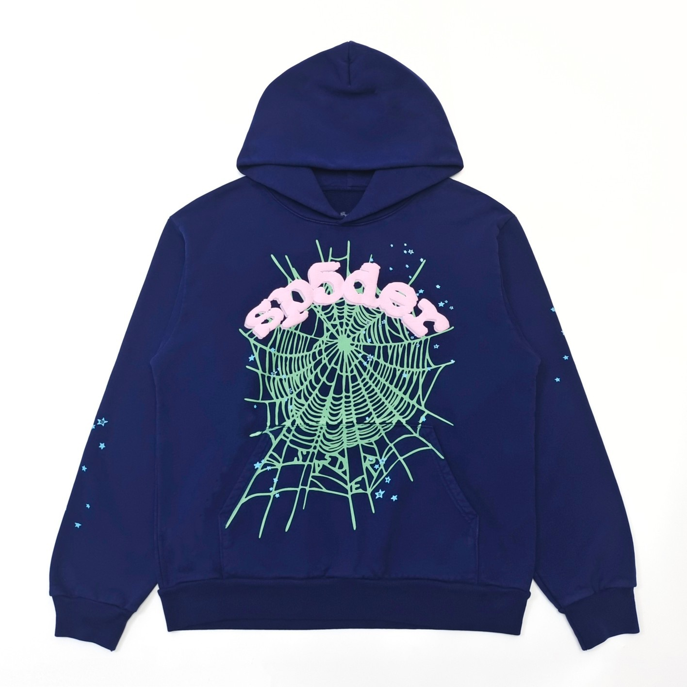 Sp5der OG Web Hoodie Navy